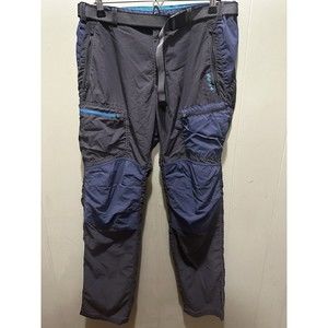 Lafuma Outdoor Hiking Multi Pockets Belted DBL Knee Pants Dark Grey Size Large